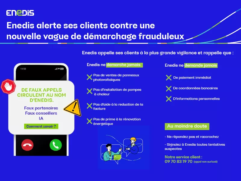 ENEDIS - démarchage frauduleux